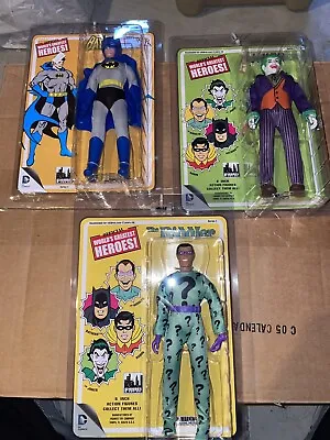 World's Greatest Heroes Removable Cowl Batman Riddler Joker Mego Lot • $44.99