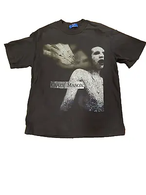 Marilyn Manson ￼ #OVDY Rare “Crazy Mason” T-shirt Size M VERY RARE!!! HTF!! • $80