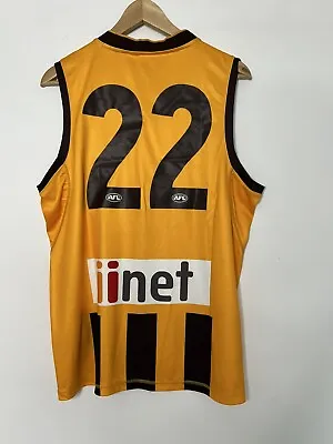 Hawthorn Hawks AFL Offical On Field Adidas 2015 Jumper Jersey Guernsey #22  • $59.95