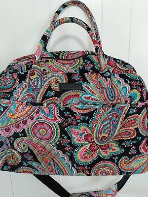 Vera Bradley Grand Traveler Parisian Paisley Quilted Bag Carry On Weekender • $59.90