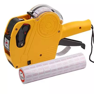  Mx5500 Eos Yellow 8 Digits Pricing Gun Kit With 7000 Labels & Spare Ink • $25.39