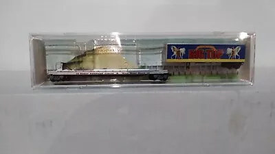 N Micro-Trains MTL  #8 Great American Circus Flat Car W/ Big Top Trailer • $29