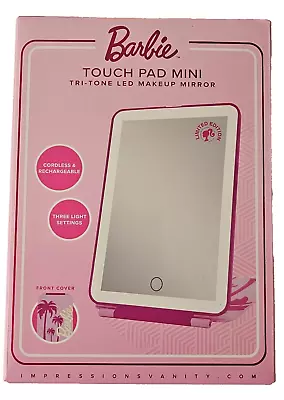 Impressions Barbie Touch Pad Mini Tri Tone Makeup Mirror New In Box • $39.99