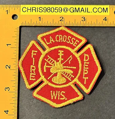 Wisconsin Wi La Crosse Fire Dept Patch La Crosse County • $3.44