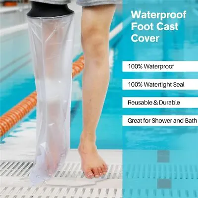 £9.86 • Buy Half Leg Waterproof Cast & Dressing Protector - Reusable Shower Bath Cover