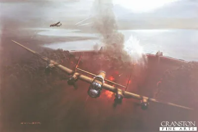 Aviation ART PRINT Lancaster Bomber  Pilot Signed Dambusters By Gerald Coulson • £215