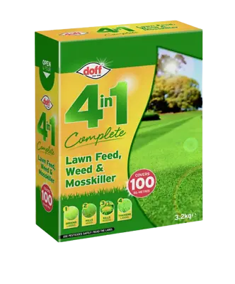 Doff 4 In 1 Complete Lawn Feed Weed & Mosskiller 1.75kg • £11.18