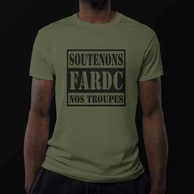 £13.99 • Buy DR CONGO FARDC T-Shirts Soutenons Nos Troupes Army T-Shirt Patriotic Spirit