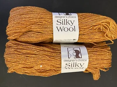 2 Elsebeth Lavold Silky Wool Color 213 Marigold: Wool/Silk 50g/191 Yds Each • $9.99