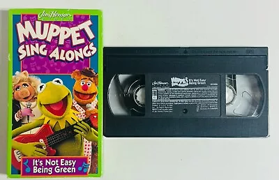 Jim Henson Video Muppet Sing Alongs - IT'S Not Easy Being Green  VHS Tape • $12.99