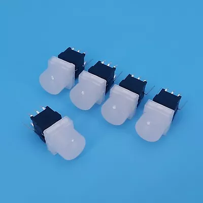 5Pcs TS6 Series 10mm Round Top With LED 8Pin DPDT PCB Mini Push Button Switch • $7.39