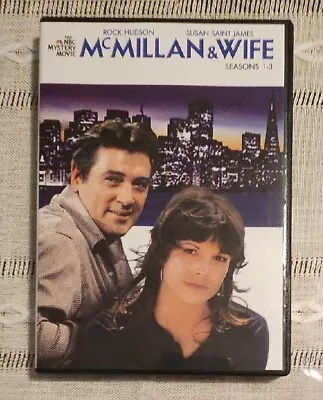 McMillan & Wife - Seasons 1-3 - 6 Discs DVD - Rock Hudson - Susan Saint James • $18.55