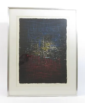 Framed & Signed Paul Maxwell Artist's Proof Modernist Lithograph 25.25  X 31.75  • $337.16
