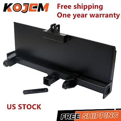 3 Point Attachment Adapter Skid Steer Trailer Hitch Front Loader Case 129lbs HD • $227.70