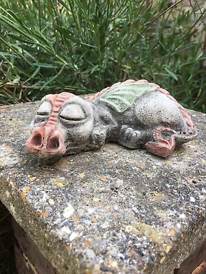 Sleepy Dragon - Garden Ornament  - Hand Cast • £12