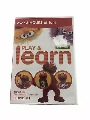 Sesame Street Play And Learn Math Literacy And Imagination DVD Video NEW • $8.99