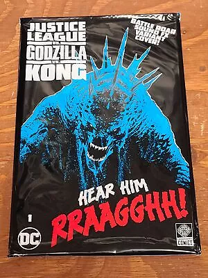 Justice League Vs Godzilla Vs Kong #1 Cvr F Godzilla Roar Sound Fx Var Dc Comics • $19.99