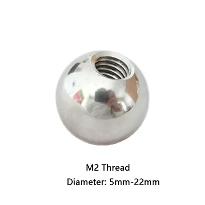 5mm 6mm 7mm 8mm-20mm Stainless Steel Ball With M2  Female Threaded Bearings  • $317.37