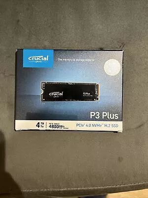 Crucial P3 4TB M.2 PCIe Gen3 NVMe Internal SSD - Up To 3500MB/s - CT4000P3SSD801 • £180