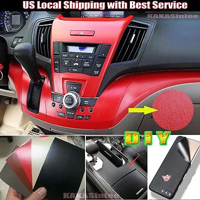 Matte Grain Leather Skin Textured Vinyl Wrap Sticker For Interior Car Phone ABUS • $316.79