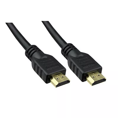 Premium HDMI V1.4 Gold Cable 1080p HD LCD HDTV Video Lead 1 Metre • £1.99