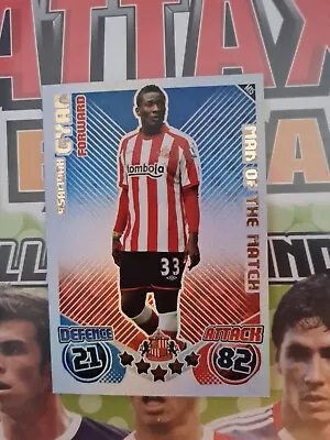 Match Attax Extra 10/11 Man Of The Match Asamoah Gyan • £2