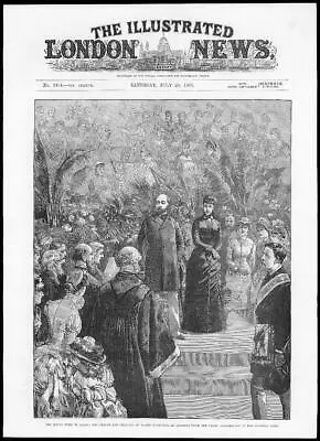 £10 • Buy 1885 ROYAL VISIT TO LEEDS Prince & Princess Of Wales In VICTORIA HALL (109)