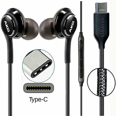 GENUINE SAMSUNG TYPE-C AKG EARPHONES HEADPHONES For GALAXY M40 M52 5G M53 S20 FE • £6.95