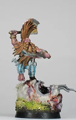 Warhammer Fantasy Age Of Sigmar Dwarves Slayer Fully Painted • £120