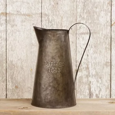 Zinc Pitcher - Vintage Style 1843 11  H • $19.50