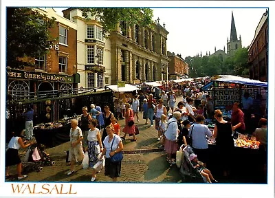 West Midlands Staffordshire Postcard The High Street Walsall D8S • £4.55