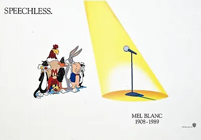 Wb Speechless Lithograph Tribute To Mel Blanc • $175