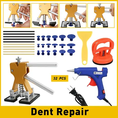 32 PCS Dent Paintless Car Repair Puller Kit Remover Lifter Dint Hail Damage Tool • $25.99