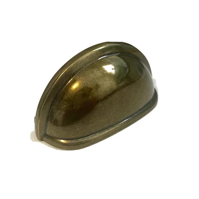 $2 • Buy Brass Dresser Handle - Cup Pull 3in Center To Center
