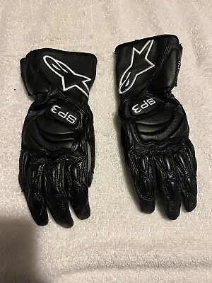 Alpinestars Ladies SP-3 Womens Leather Motorcycle Gloves Black Small 8 • $40