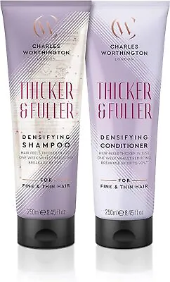 Charles Worthington Thicker And Fuller Duo Shampoo And Conditioner Set Hairca • £14.95