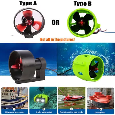 12V-24V Underwater Thruster Engine Propeller Drive For ROV RC Bait Tug Boat FS • $66.04