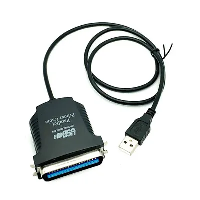 £2.39 • Buy USB To Parallel Printer Cable, 36pin USB Port Adapter Adaptor Cable .ga