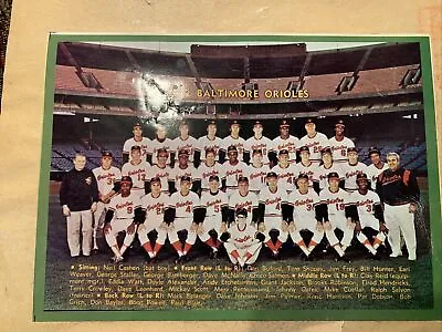 Vintage 1972 Orioles Team Photo Brooks Robinson Jim Palmer BOOG Powell  • $15