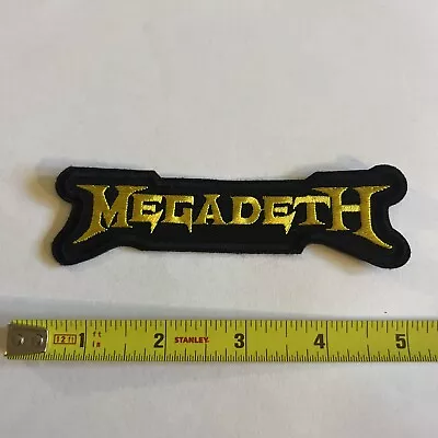 Megadeth Logo Shaped Embroidered Patch • $5.99