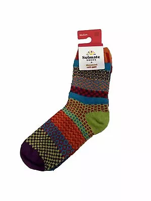 Solmate Socks Large W 8-10 M 7-9 Cosmos Mismatched Recycled NEW NWT • $19.99