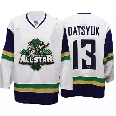 Retro 2017 Pavel Datsyuk #13 Russia All Star Hockey Jersey Sewn Custom Name • $59.90