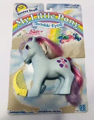 Vintage 1980’s My Little Pony G1 MLP TWINKLE EYED SWEET STUFF WOrig Package Card • $19.99