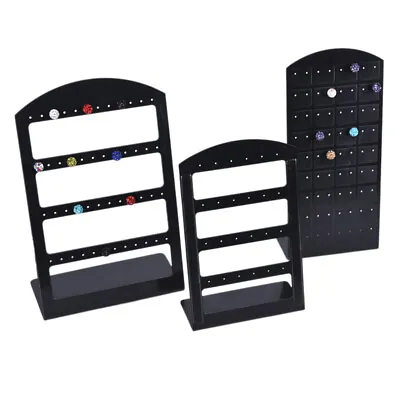 24/48/72 Holes Jewelry Organizer Holder Stand Plastic Earring Display Show Ca:da • £4.03