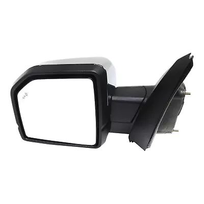 Power Mirror For 2015-2019 Ford F-150 Driver Side Heated Signal Light Chrome • $134.90