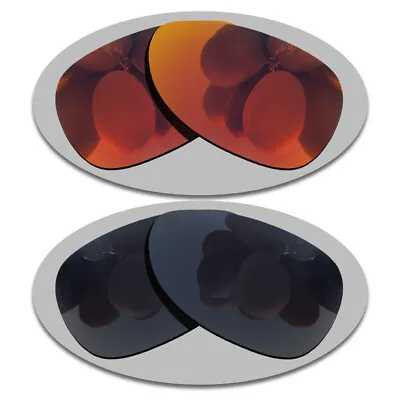 Fire Red&Grey Black Replacement Lenses For-Oakley Felon Polarized • $15.56