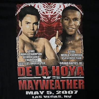 Floyd Money Mayweather VS Oscar De La Hoya T-Shirt Cotton Tee • $17.99