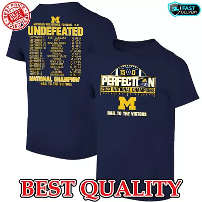 SALE!!_ Michigan Wolverines College Playoff 2023 National Champions T-Shirt • $10.99