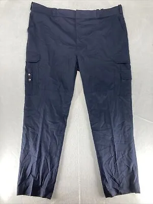 $18.88 • Buy ELBECO Comfort Stretch Men’s Navy Tactical Pants Size 52 Regular Unhemmed EUC