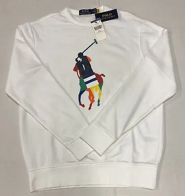 Polo Ralph Lauren Crew Neck Cotton Mens Jumper Sweatshirt Medium • £60